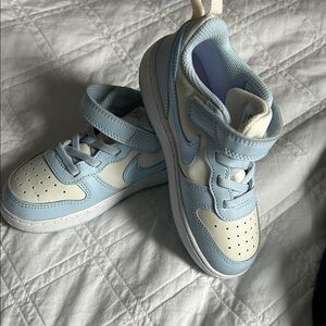 Nike Kids Sky Blue and Cream Sneakers